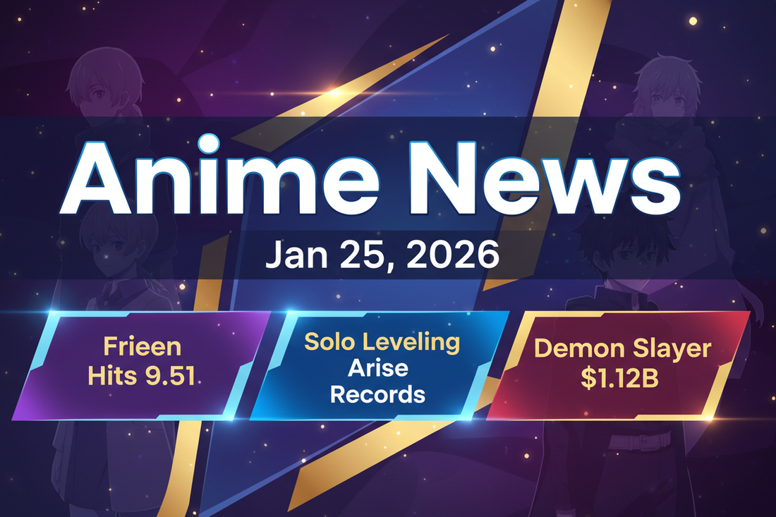 Anime News Jan 25, 2026: Frieren Hits 9.51 & Solo Leveling Arise Records