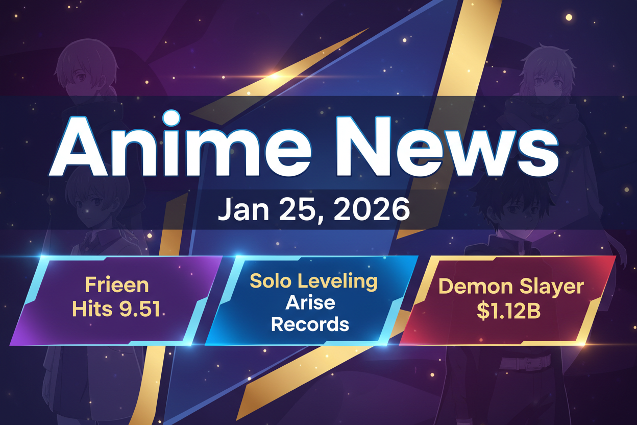 Anime News Jan 25, 2026: Frieren Hits 9.51 & Solo Leveling Arise Records