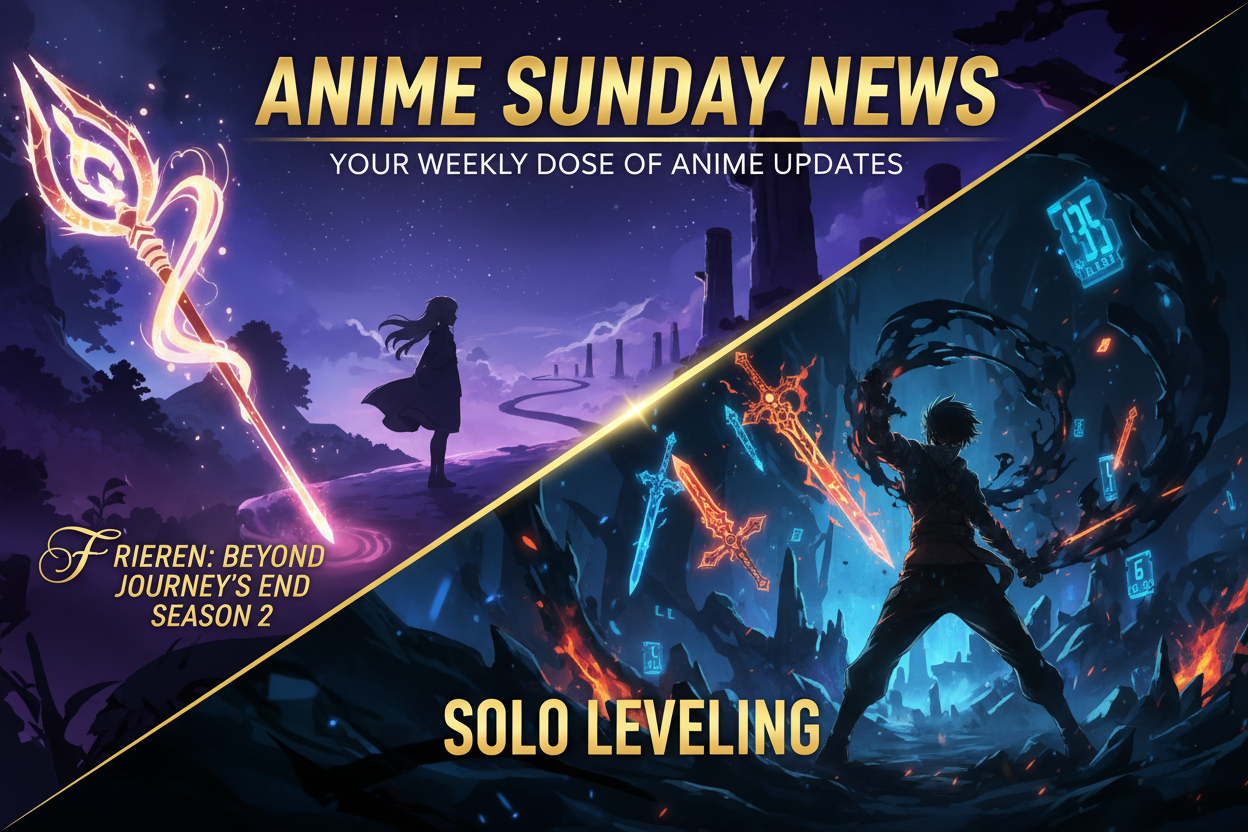 Anime Sunday News (Jan 18): Frieren S2 Rankings, Solo Leveling Ep 3 Hype & 2026 Industry Records
