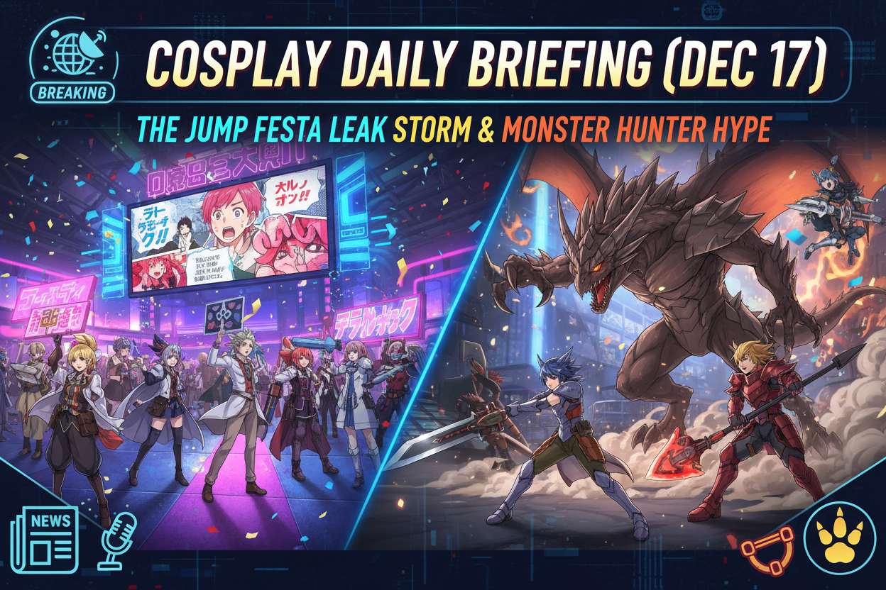 Cosplay Daily Briefing (Dec 17): The "Jump Festa" Leak Storm & Monster Hunter Hype