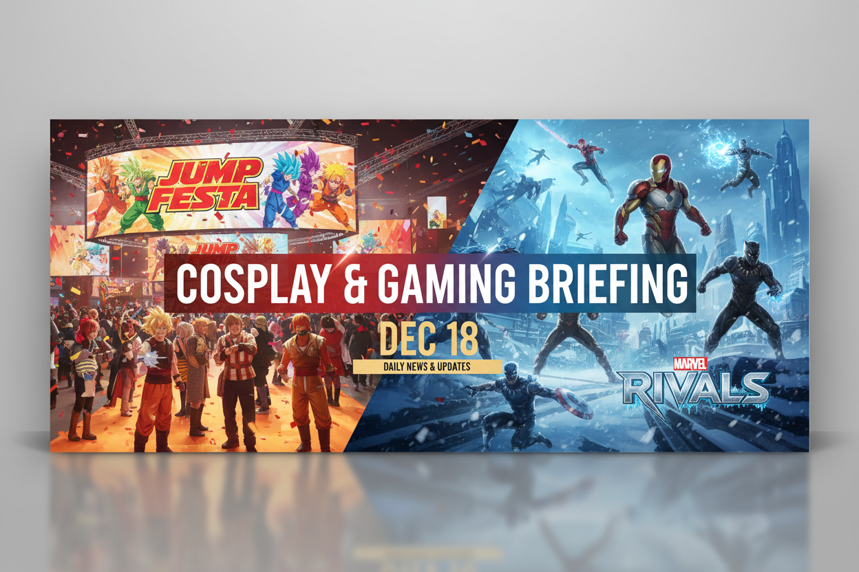 Cosplay & Gaming Briefing (Dec 18): Jump Festa Countdown & Marvel Rivals’ Winter Blast