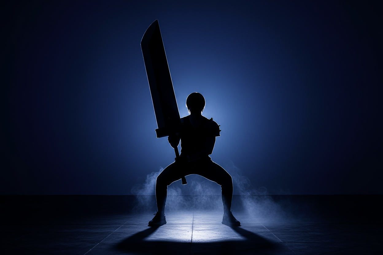 Heavy Weapon Biomechanics: How to Pose with Giant Props (Monster Hunter / FF7) Without Injury