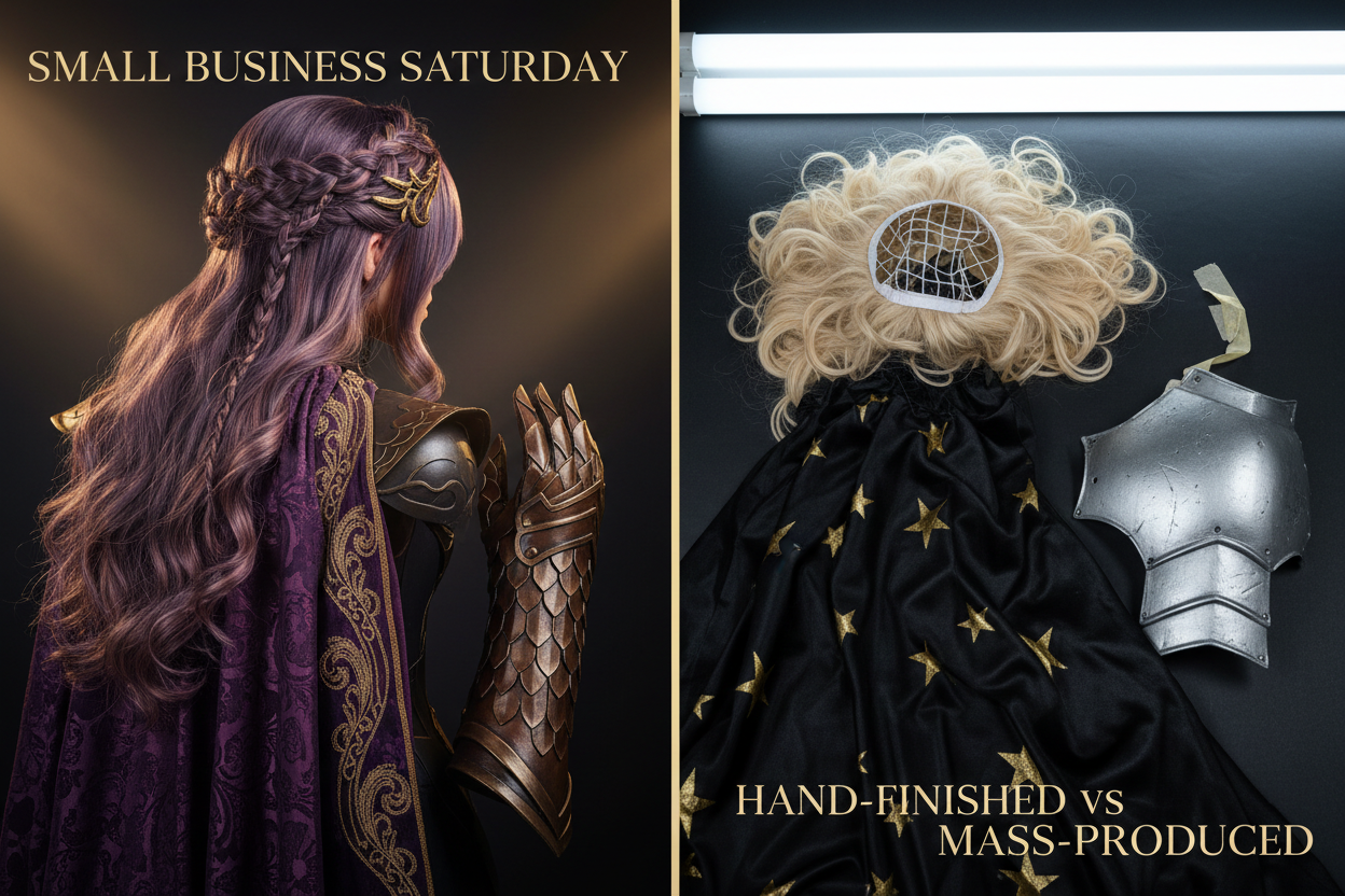 Why "Small Business Saturday" Matters for Cosplay: The Difference Between Hand-Finished &amp; Mass-Produced