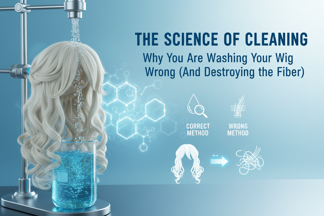 The Science of Cleaning: Why You Are Washing Your Wig Wrong (And Destroying the Fiber)
