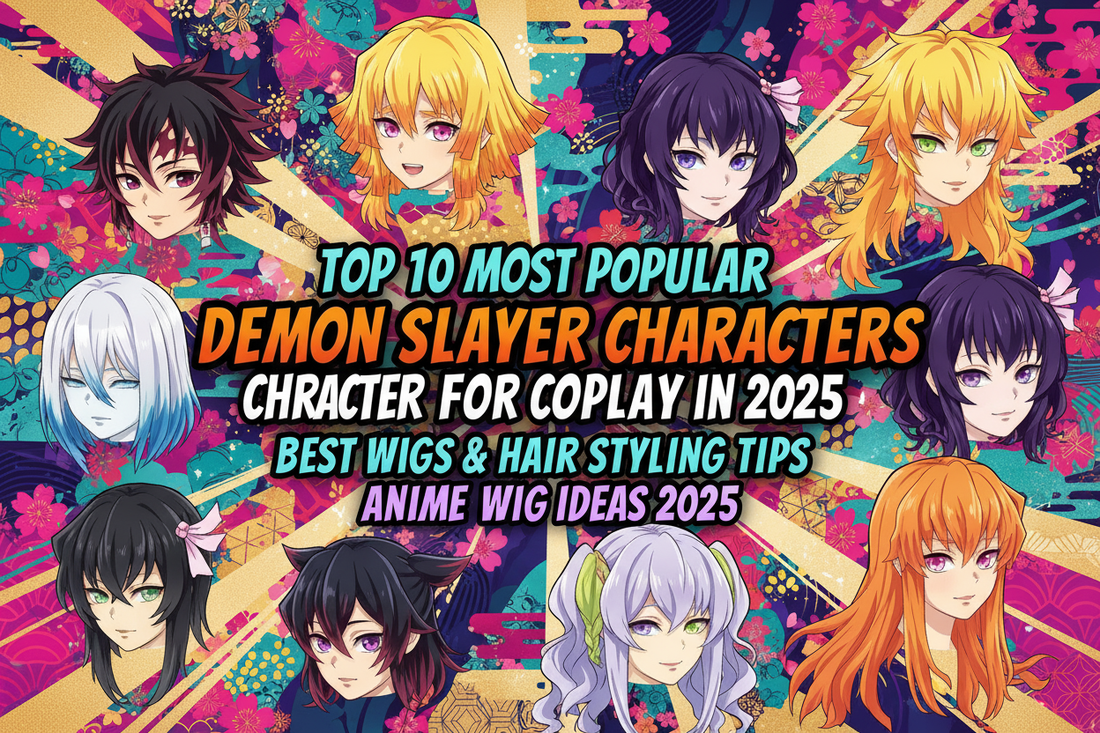 Top 10 Most Popular Demon Slayer Characters for Cosplay in 2025: Best Wigs, Hair Styling Tips, and Anime Wig Ideas