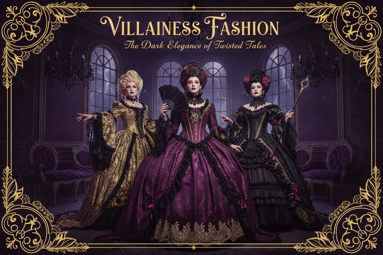 The "Villainess" Silhouette: Designing Rococo & Victorian Gowns for Twisted Wonderland and Otome Games