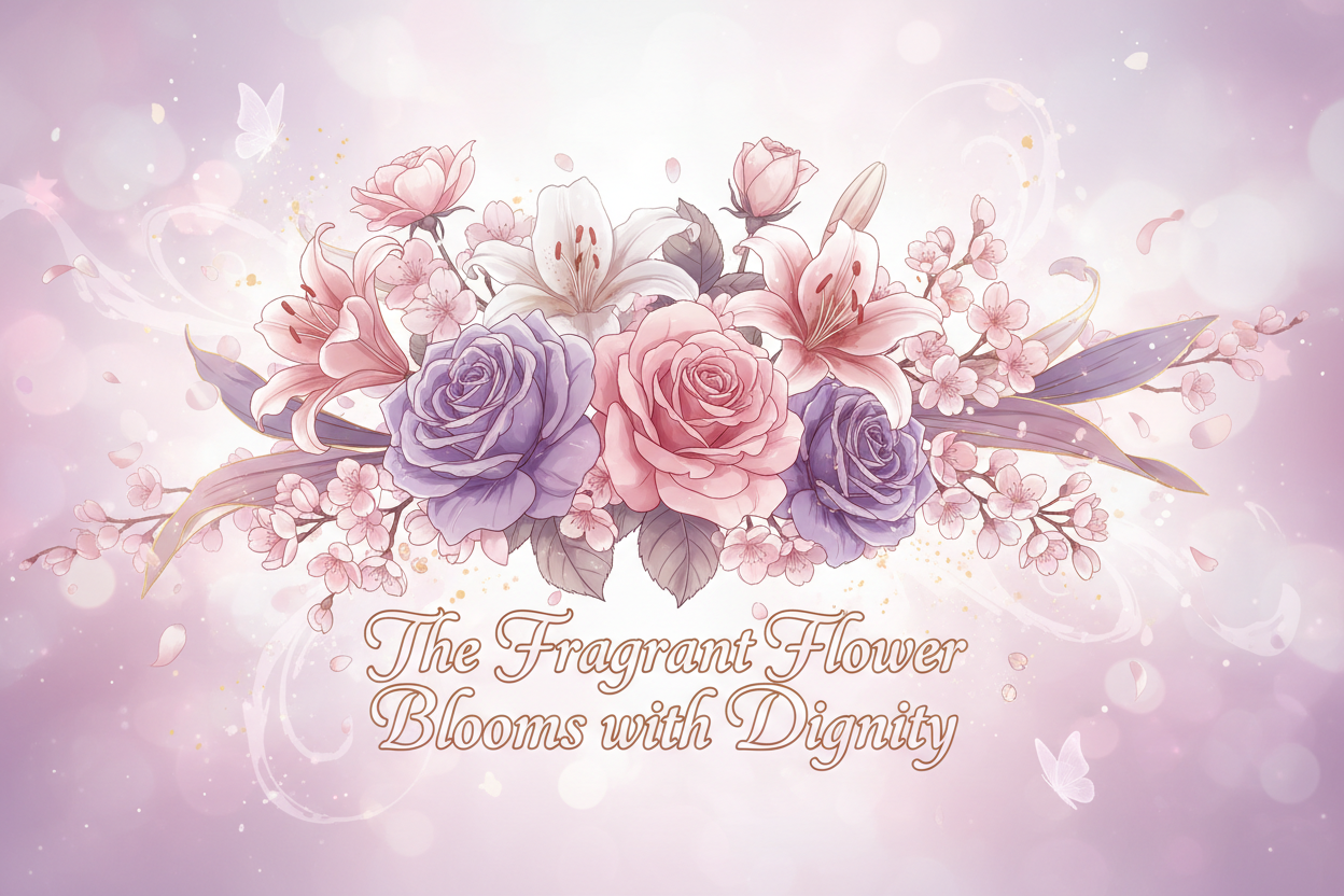 The Fragrant Flower Blooms with Dignity
