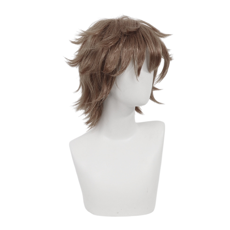 White Smoke Finson Hunt (Dentist/Undead) Cosplay Wig - Identity V (Brown Teased Flipped) (FEVERCOS)