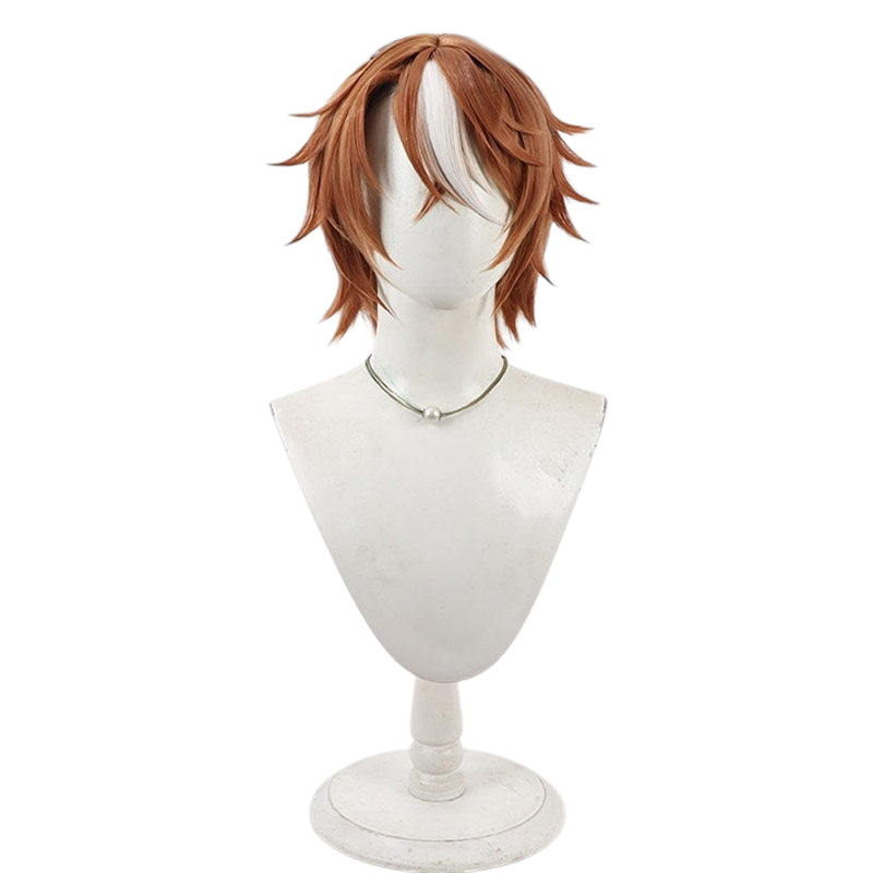 White Smoke Dictus Striker Cosplay Wig - Uma Musume (Reddish Brown with Ears) (FEVERCOS)