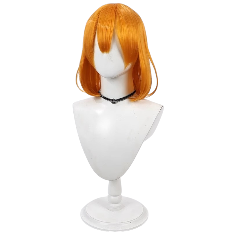White Smoke Colette Loire Cosplay Wig - Wistoria: Wand and Sword (Orange Scalp Bob) (FEVERCOS)