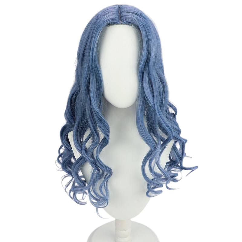 White Smoke Ranni the Witch Cosplay Wig - Elden Ring (Blue Wavy Large Scalp) (FEVERCOS)