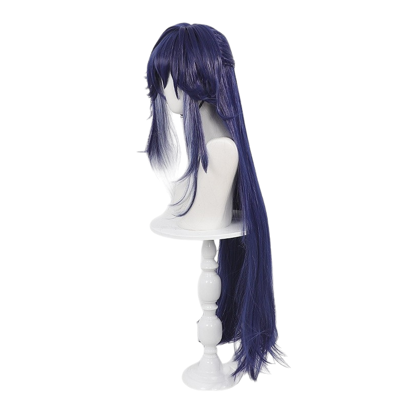 White Smoke Bushitu (The Detective) Cosplay Wig - Honkai: Star Rail (Gradient Half-Up Scalp) (FEVERCOS)
