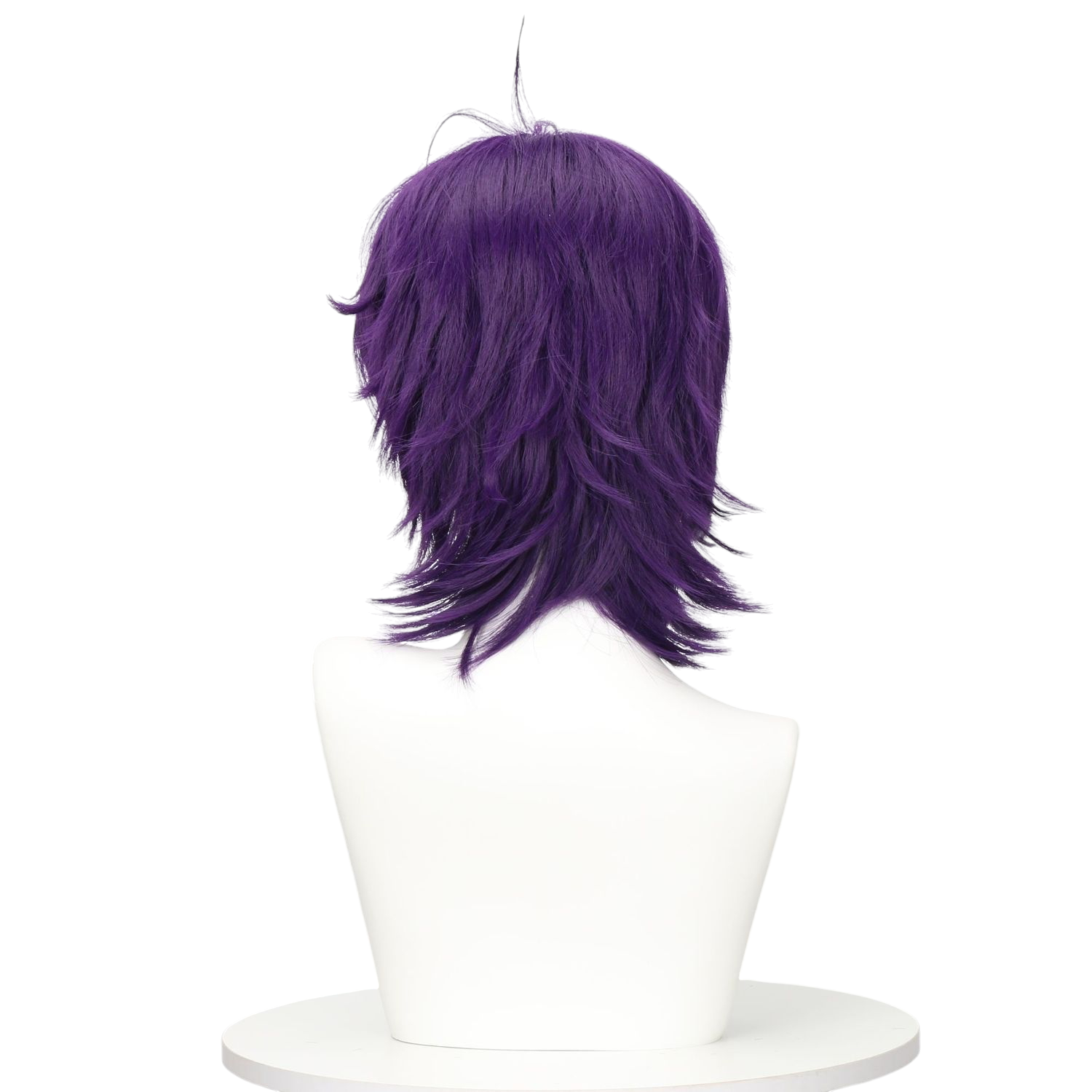 White Smoke Narancia Ghirga Cosplay Wig - JoJo's Bizarre Adventure (Purple Messy Short) (FEVERCOS)