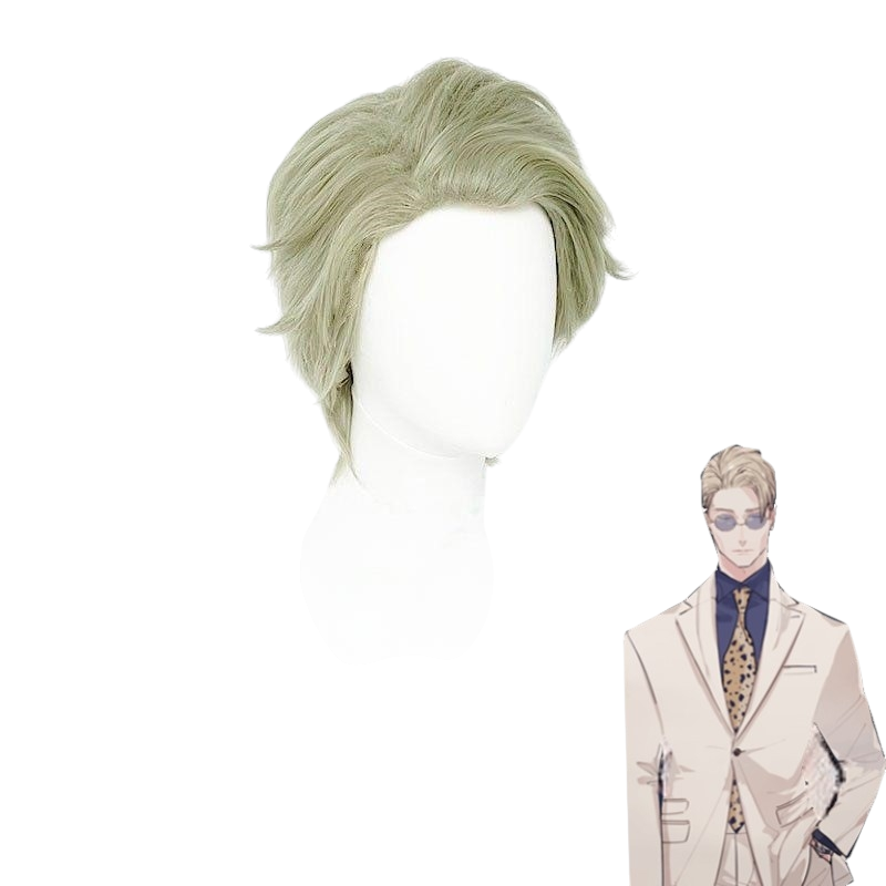 White Smoke Kento Nanami Cosplay Wig - Jujutsu Kaisen (Blonde Side Part) (FEVERCOS)