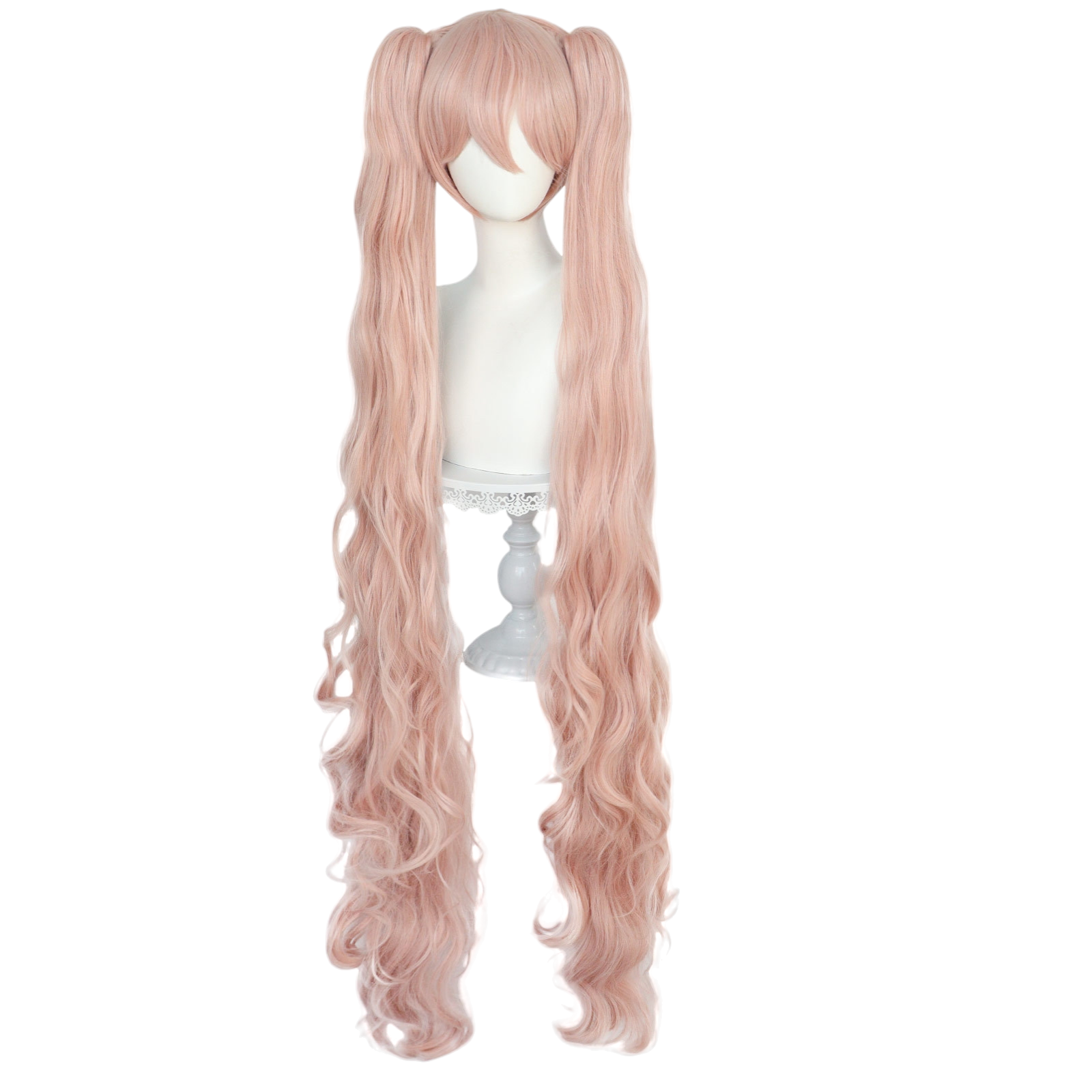 Tan Hatsune Miku (Pink Sakura Ver.) Cosplay Wig - Vocaloid (120cm Twin Tails) (FEVERCOS)