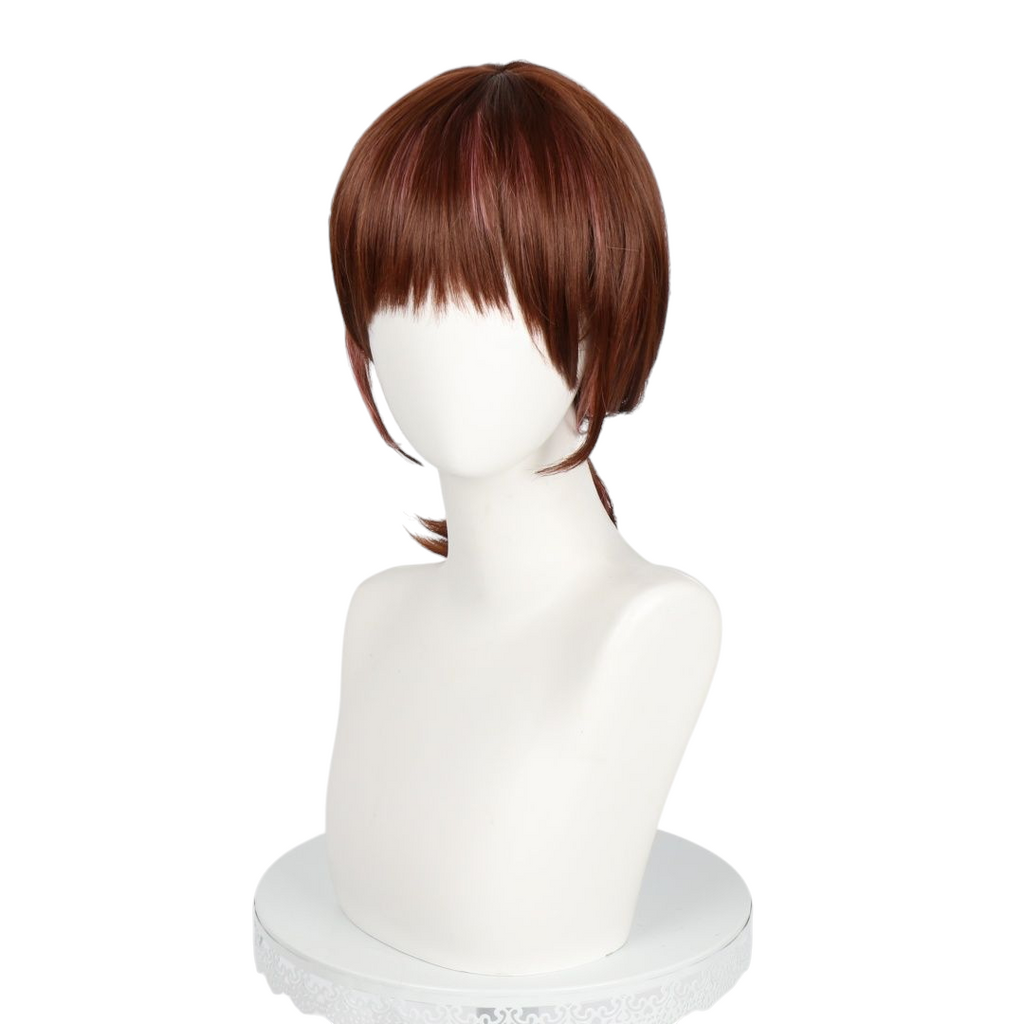 White Smoke Utage Kinoshita Cosplay Wig - Tamon-kun Ima Docchi?! (Brown Pink Gradient) (FEVERCOS)