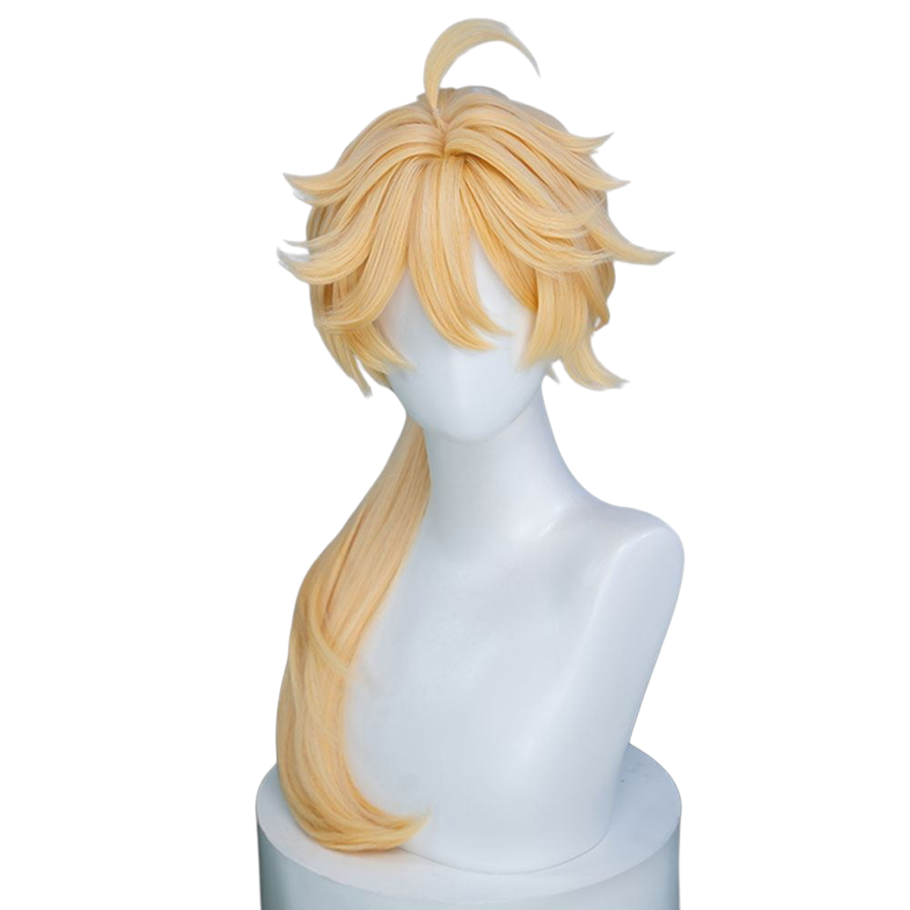 White Smoke Aether (Descension Skin Ver.) Cosplay Wig - Genshin Impact (60cm Tied Scalp) (FEVERCOS)