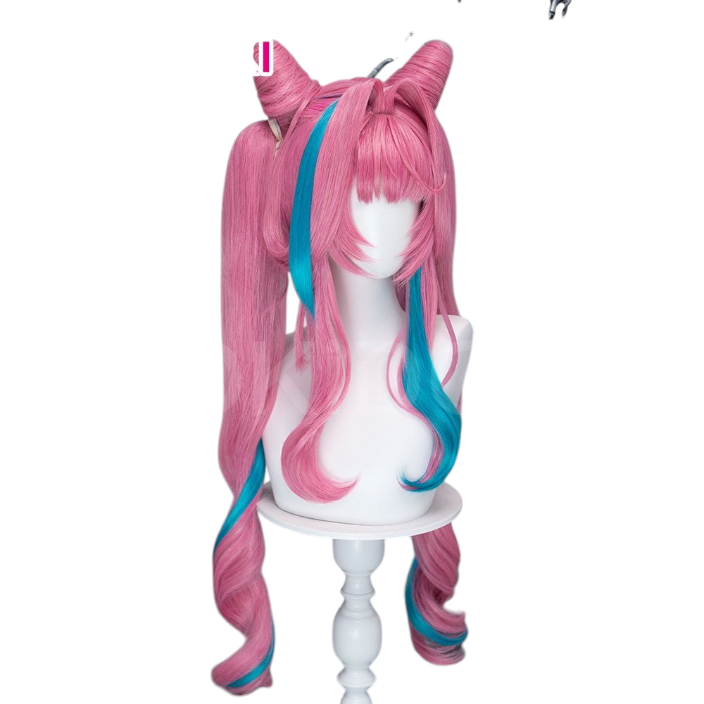 White Smoke Yvonne Cosplay Wig - Arknights: Endfield (Integrated Ponytail Detachable Buns) (FEVERCOS)