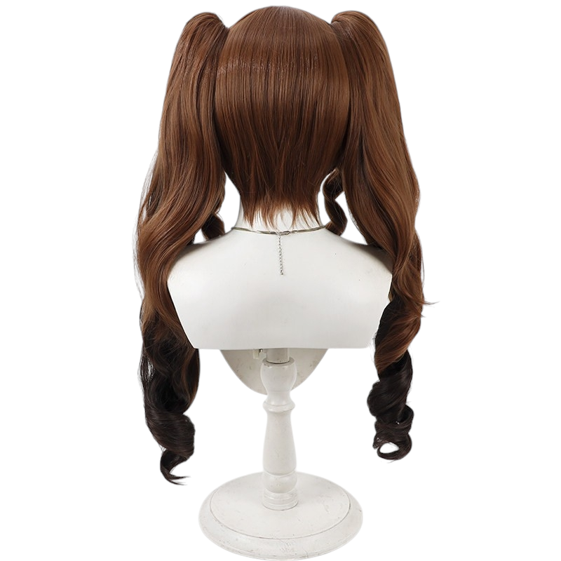 White Smoke Gerpetta Cosplay Wig - Arknights: Endfield (Gradient Detachable Ponytail) (FEVERCOS)