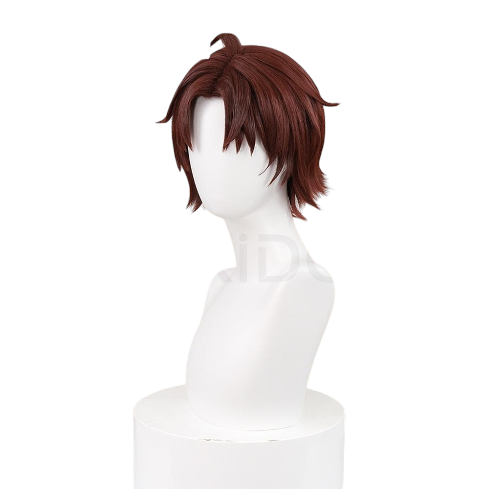 White Smoke Sakunosuke Oda Cosplay Wig - Bungo Stray Dogs (Reddish-Brown Teased Short) (FEVERCOS)
