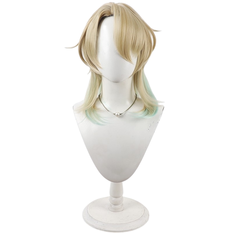 White Smoke Luuk Hcrsscn Cosplay Wig - Wuthering Waves (Half-Up Half-Down Scalp) (FEVERCOS)