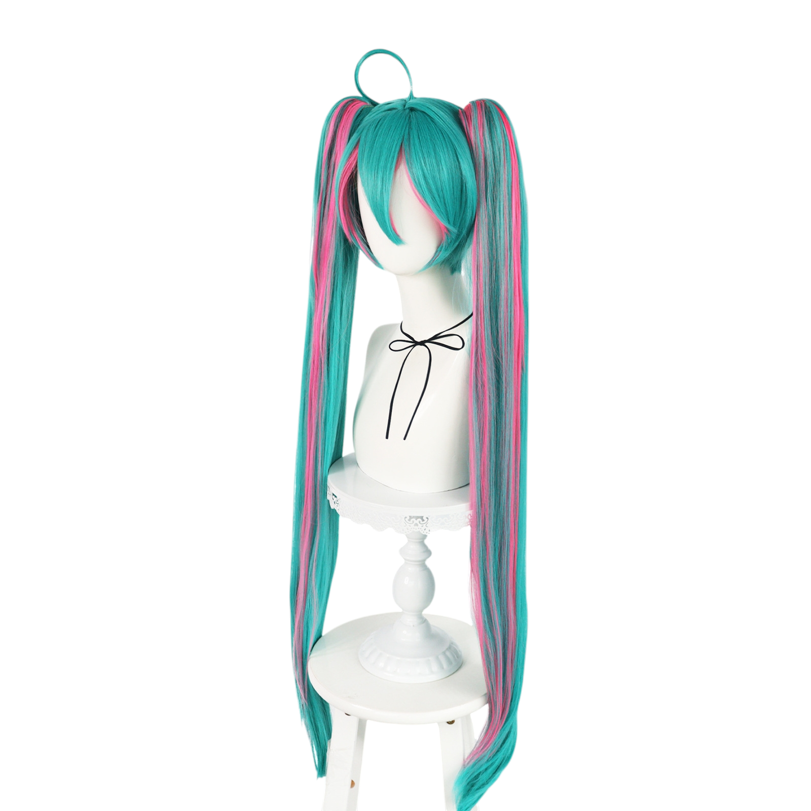 Steel Blue Hatsune Miku "World is Mine" Cosplay Wig - Vocaloid (Dark Teal Twin Tails) (FEVERCOS)