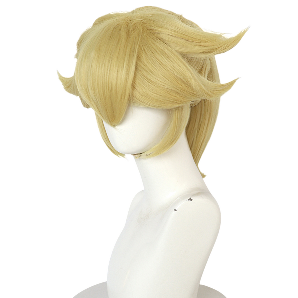 Light Gray Shinobu Oshino (Ninja Momoko) Cosplay Wig - Monogatari Series (Golden Flipped) (FEVERCOS)