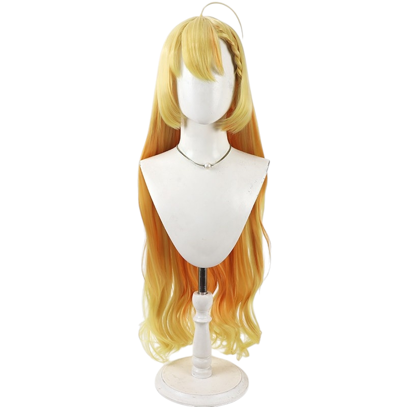 White Smoke Wanibuchi Akari Cosplay Wig - Blue Archive (Yellow Gradient Scalp) (FEVERCOS)