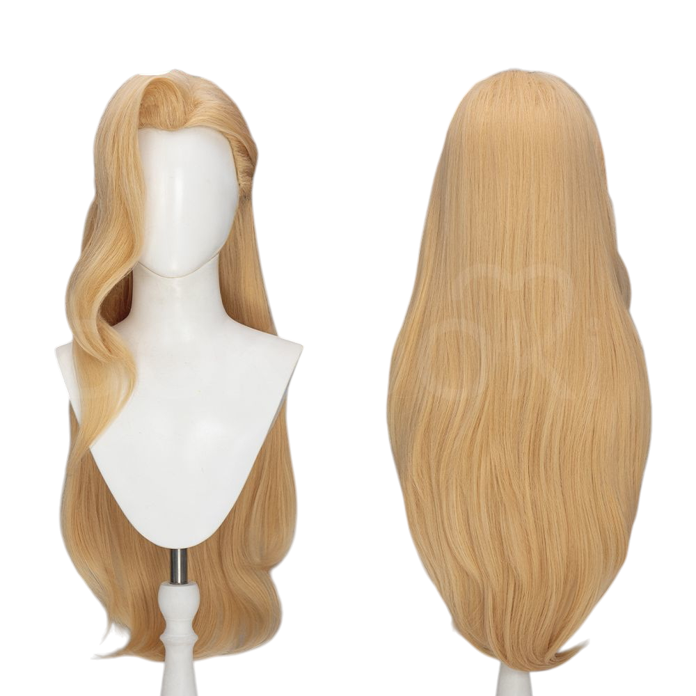 White Smoke Cloak Cosplay Wig - Marvel Rivals (80cm Black Teased Long) (FEVERCOS)