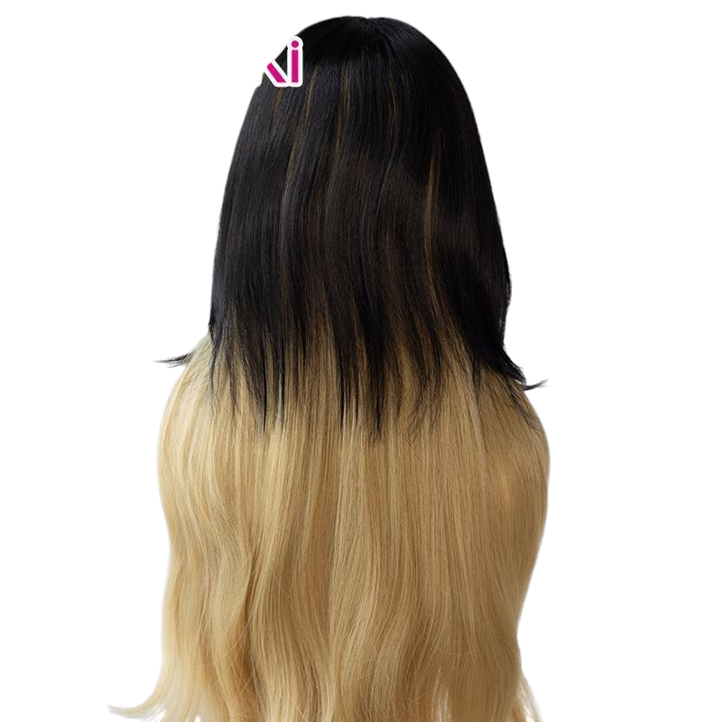 White Smoke Ahri (Coven Ver.) Cosplay Wig - League of Legends (Black-Gold Gradient) (FEVERCOS)