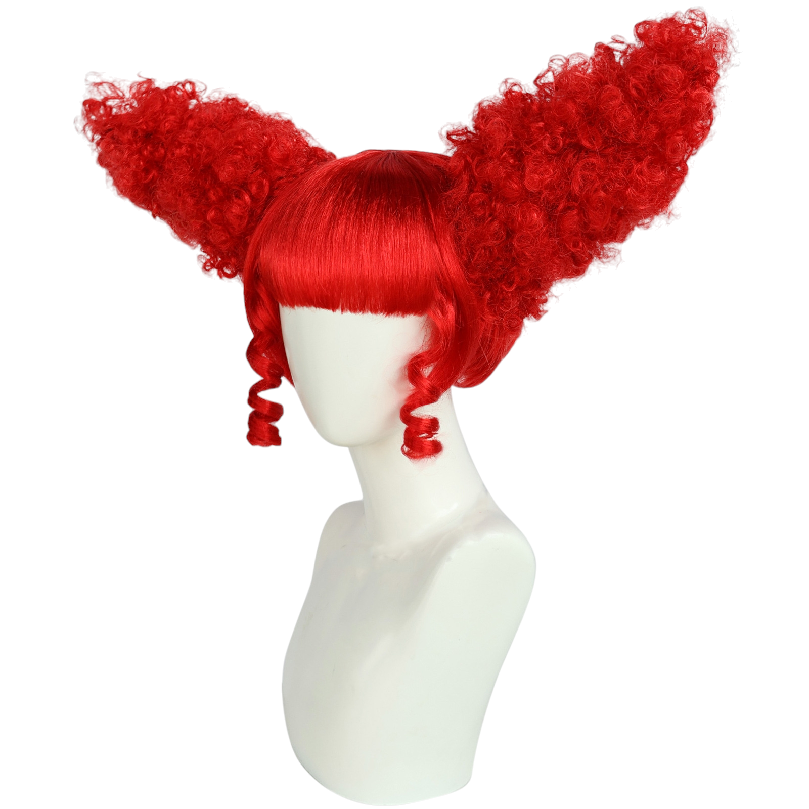 Firebrick Pennywise Cosplay Wig - IT (Red Horn/Tufts) (FEVERCOS) It: Welcome to Derry