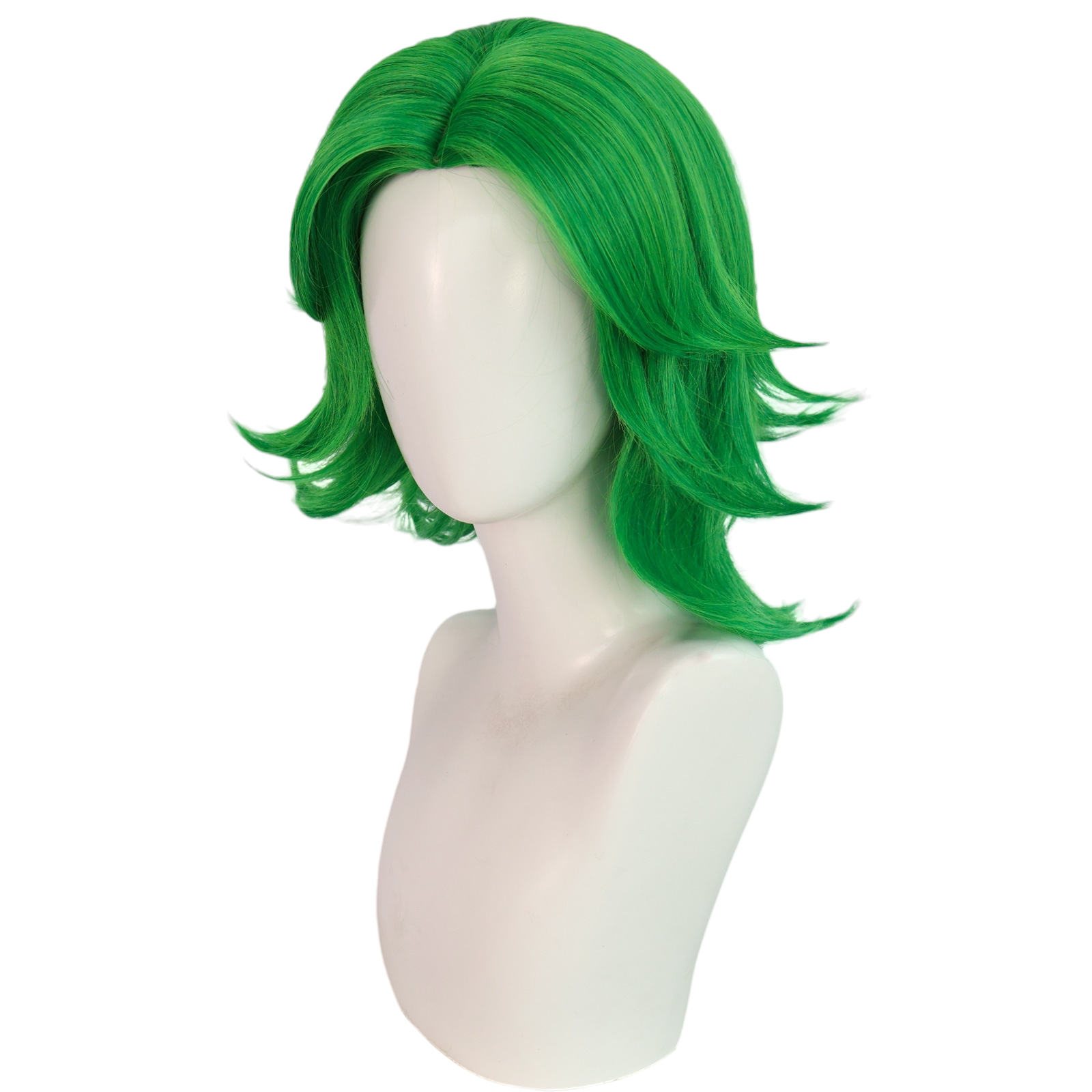 Light Gray Red Tooth (Chi Ya) Cosplay Wig - Scissor Seven (Green Split) (FEVERCOS)