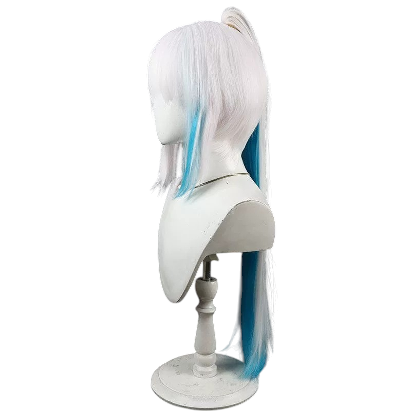 White Smoke Lize Helesta (Uniform Ver.) Cosplay Wig - Nijisanji (Silver-Blue Crown Braid) (FEVERCOS)
