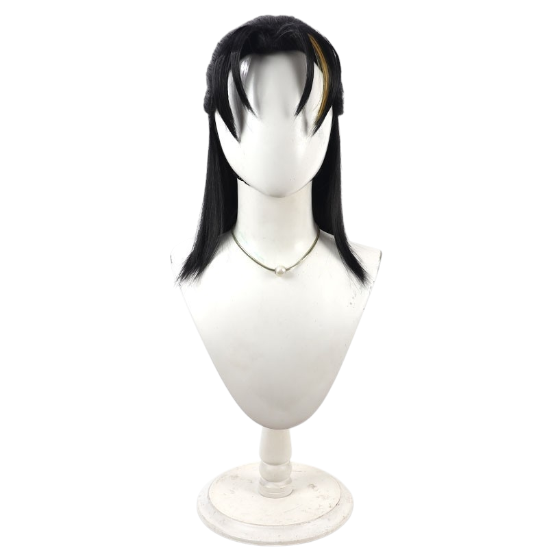 White Smoke Lei Heng Cosplay Wig - Limbus Company (Half-Tied Styled) (FEVERCOS)