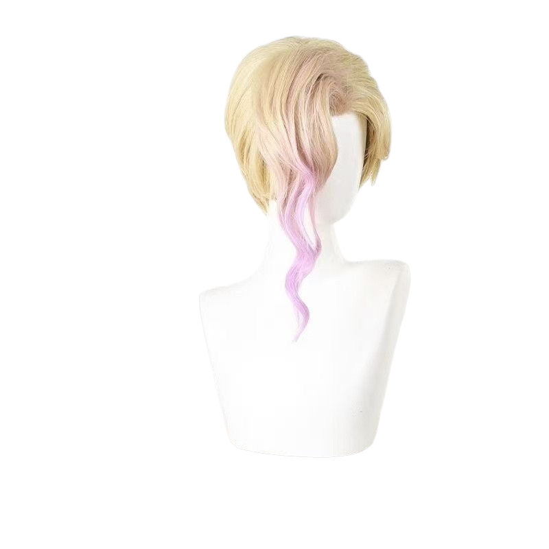 White Smoke Gazelle Cosplay Wig - Zootopia 2 (Gold Pink Purple Gradient Wavy) (FEVERCOS)