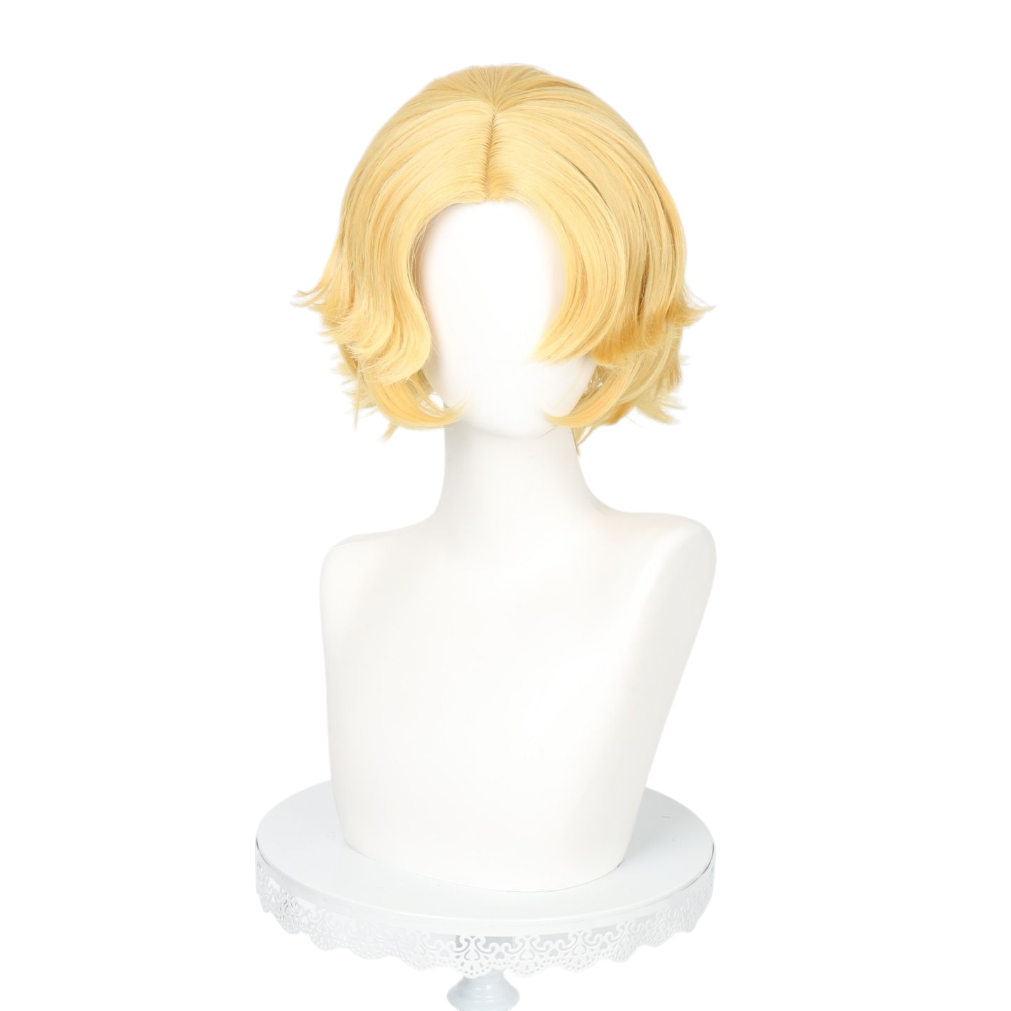White Smoke Sang Qi Cosplay Wig - Line Puppy Skin (Blonde Flipped Scalp) (FEVERCOS) Honor of Kings
