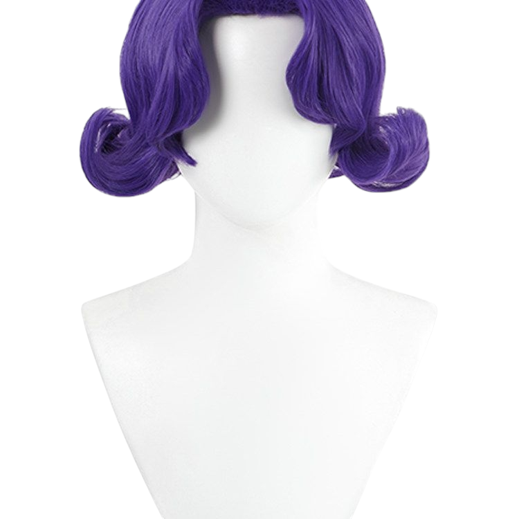 White Smoke Anthy Himemiya Cosplay Wig - Revolutionary Girl Utena (Purple Teased Bangs Scalp) (FEVERCOS)