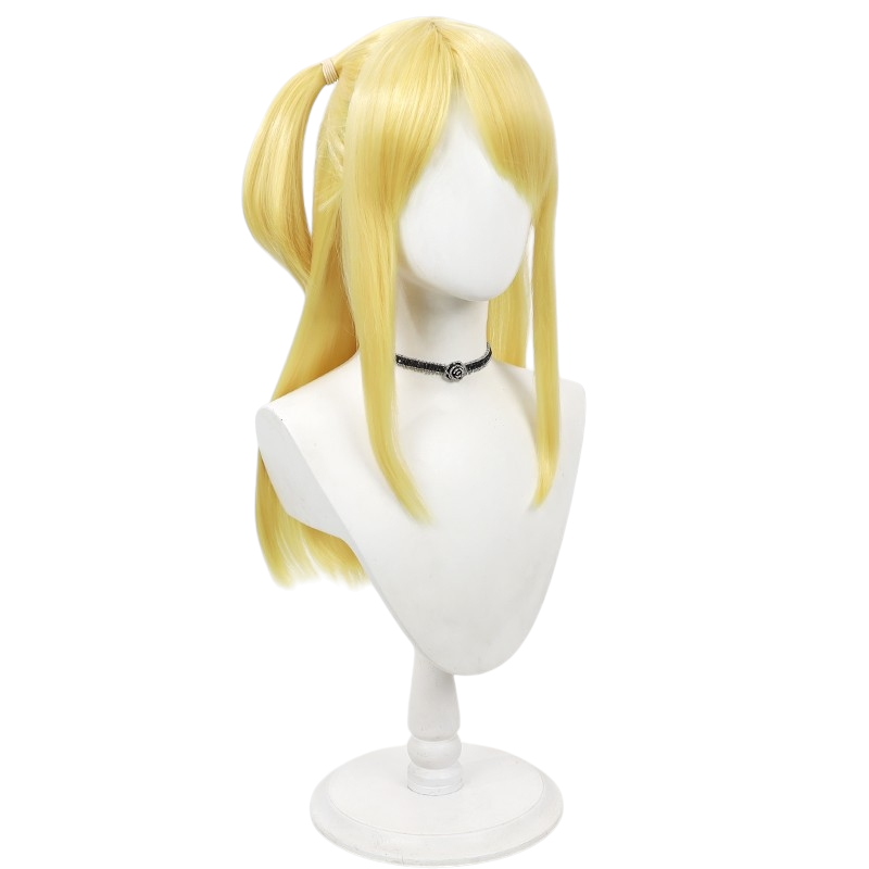 White Smoke Lucy Heartfilia (Standard Ver.) Cosplay Wig - Fairy Tail (Golden Blonde Loose Scalp) (FEVERCOS)