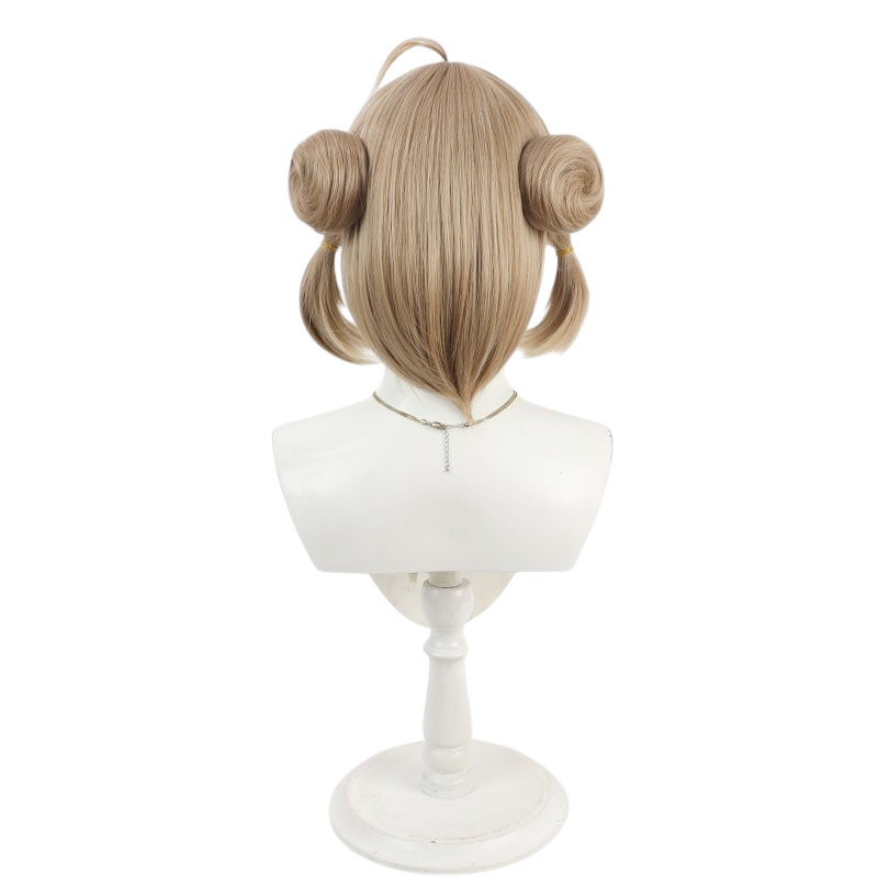 White Smoke Sweety (Red Bean) Cosplay Wig - Zenless Zone Zero (Detachable Twin Buns) (FEVERCOS)