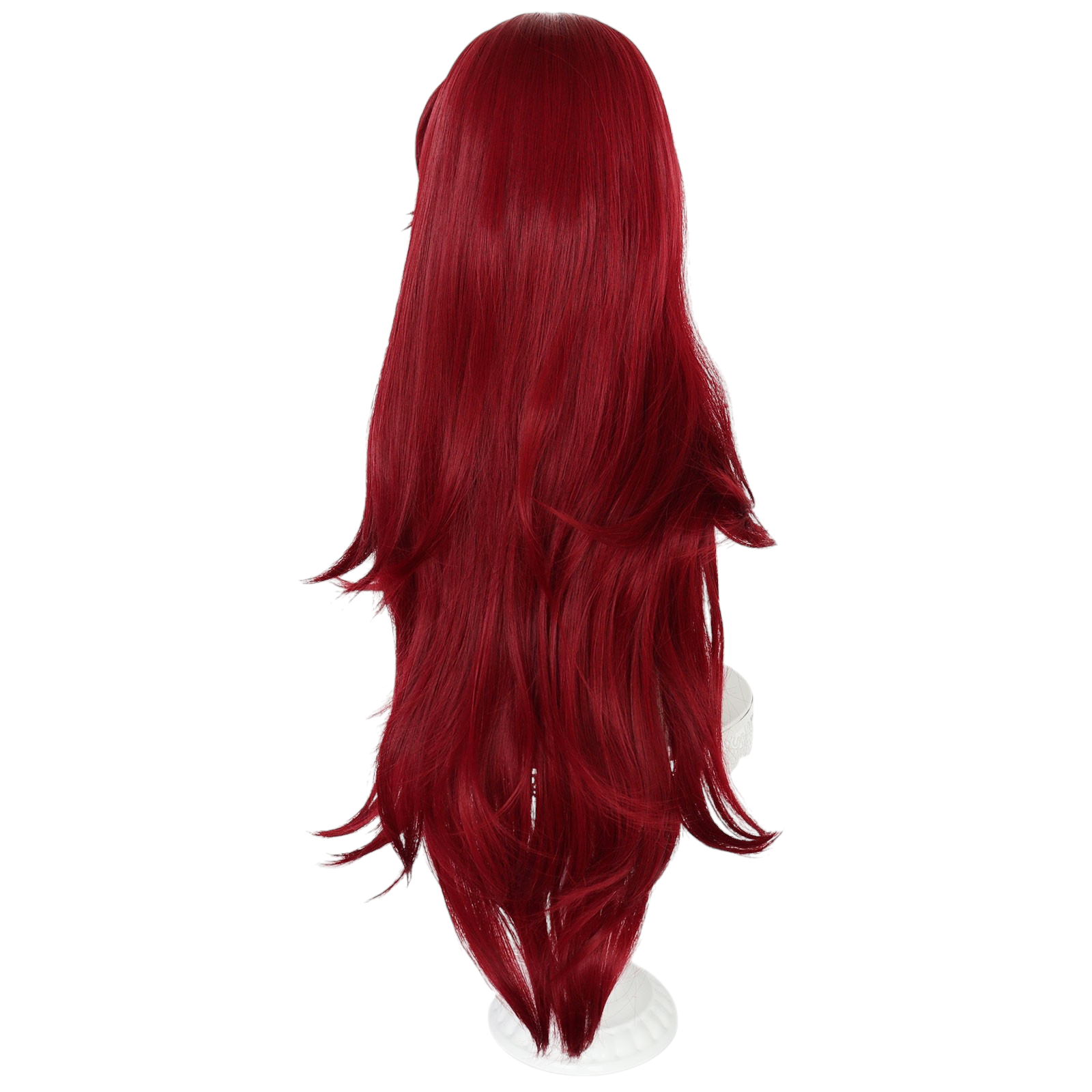 White Smoke Starfire (Koriand'r) Cosplay Wig - Teen Titans / DC Comics (Neon Pink-Orange Long) (FEVERCOS)