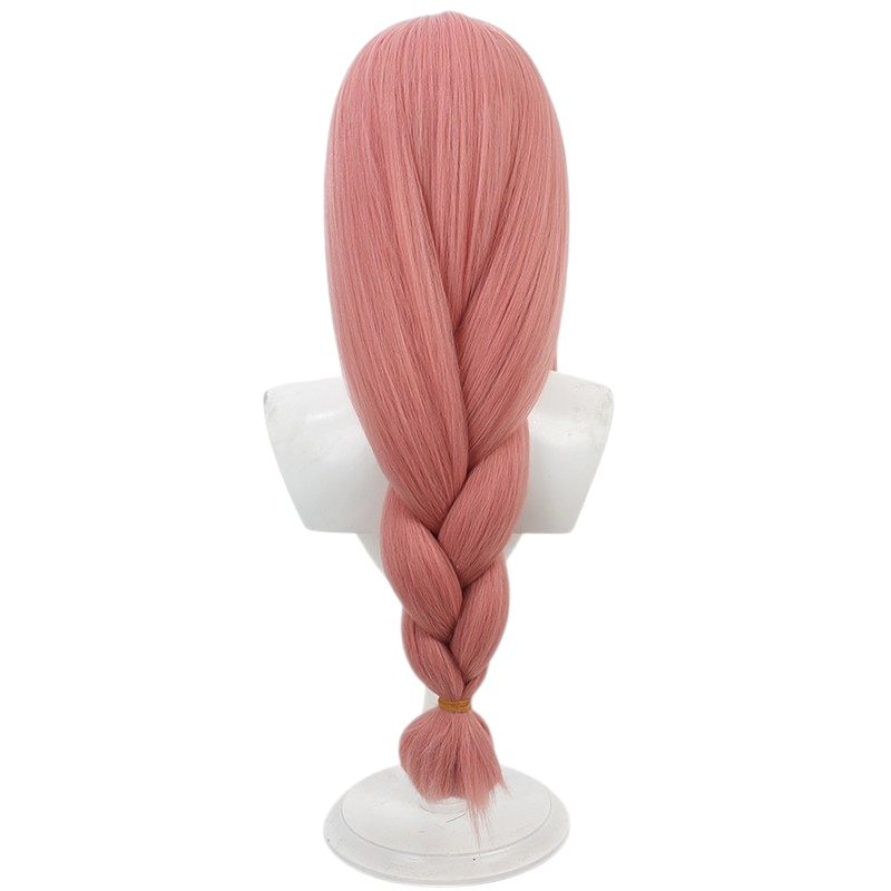 White Smoke Tsukishiro Yanagi Cosplay Wig - Zenless Zone Zero (Asymmetrical Scalp Crimped Braid) (FEVERCOS)