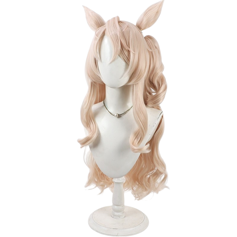White Smoke Victoire Pisa Cosplay Wig - Uma Musume (Curly Styling) (FEVERCOS)