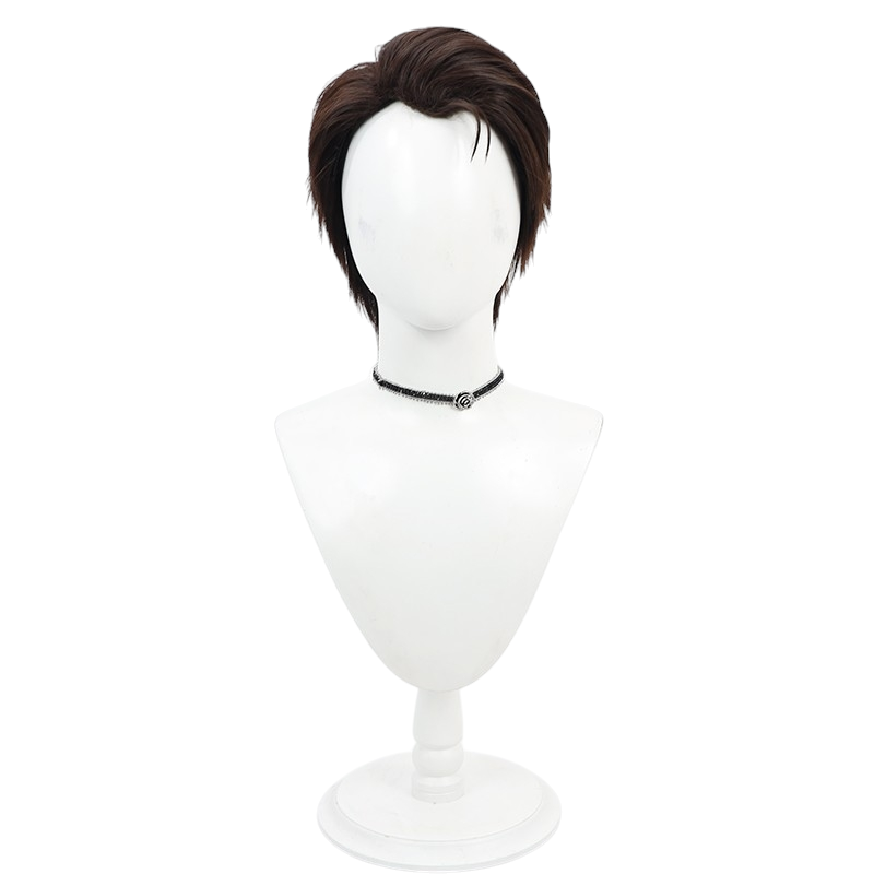 White Smoke Jayce Cosplay Wig - Arcane / League of Legends (Brown Widow's Peak) (FEVERCOS)