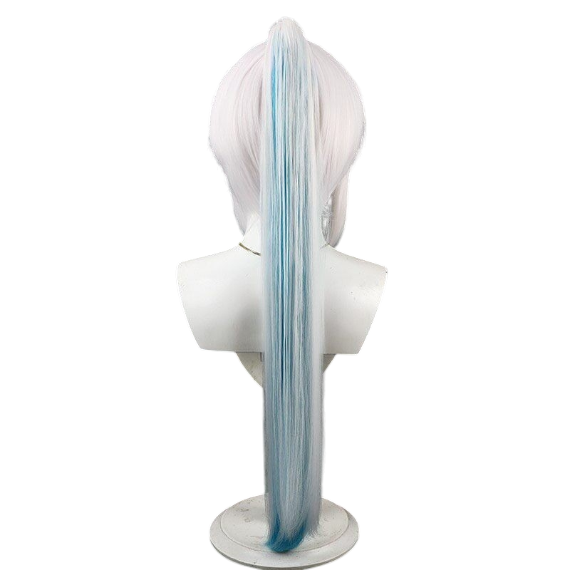 White Smoke Lize Helesta (Uniform Ver.) Cosplay Wig - Nijisanji (Silver-Blue Crown Braid) (FEVERCOS)