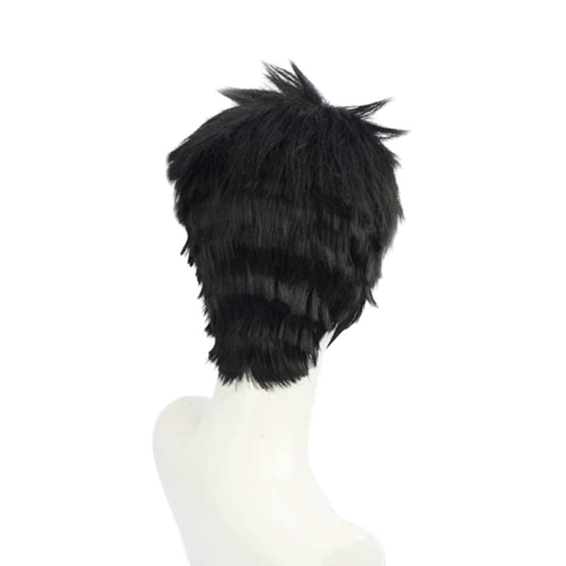 White Smoke Wakana Gojo Cosplay Wig - Artisan Tailor My Dress-Up Darling(Black Short Offset Whorl) (FEVERCOS)