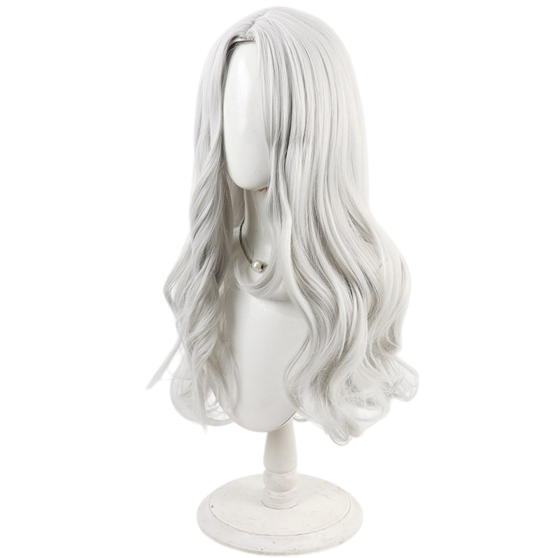White Smoke Mael Cosplay Wig - 33rd Expedition Team (Silver White Curly Scalp) (FEVERCOS)