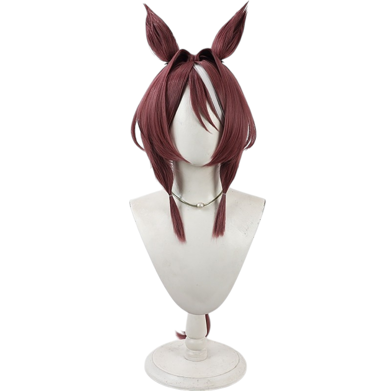 White Smoke Sakura Chiyono O (Winning Dress) Cosplay Wig - Uma Musume (Brown Styled) (FEVERCOS)