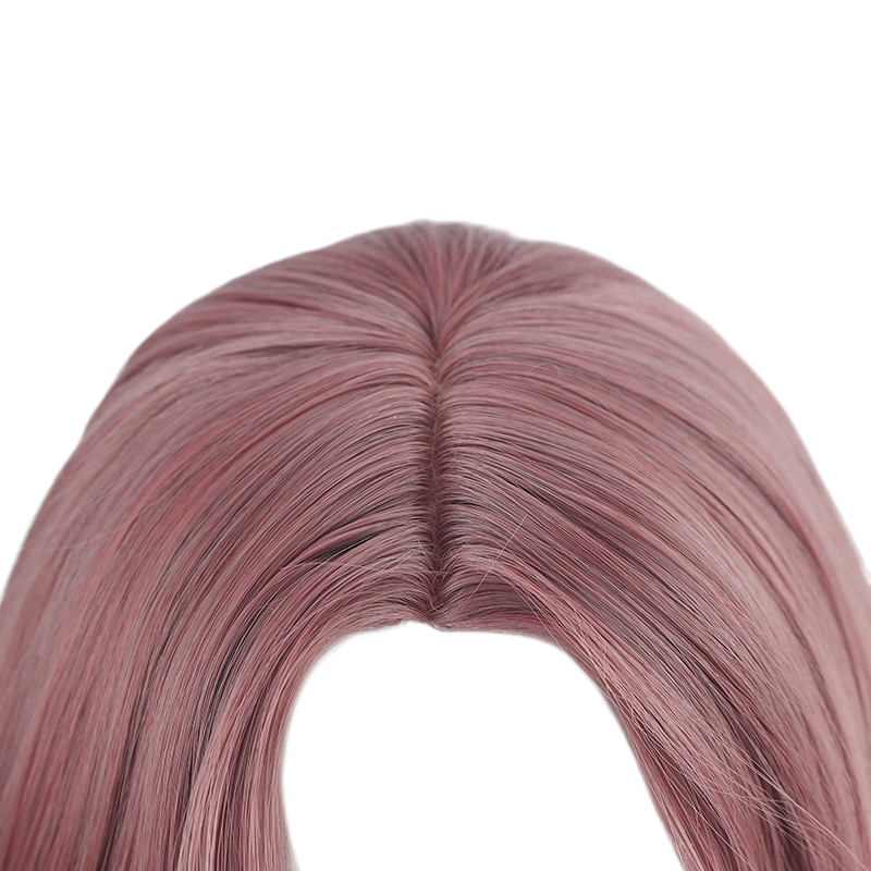 White Smoke Melina Cosplay Wig - Elden Ring (Dusty Pink/Brown Scalp) (FEVERCOS)
