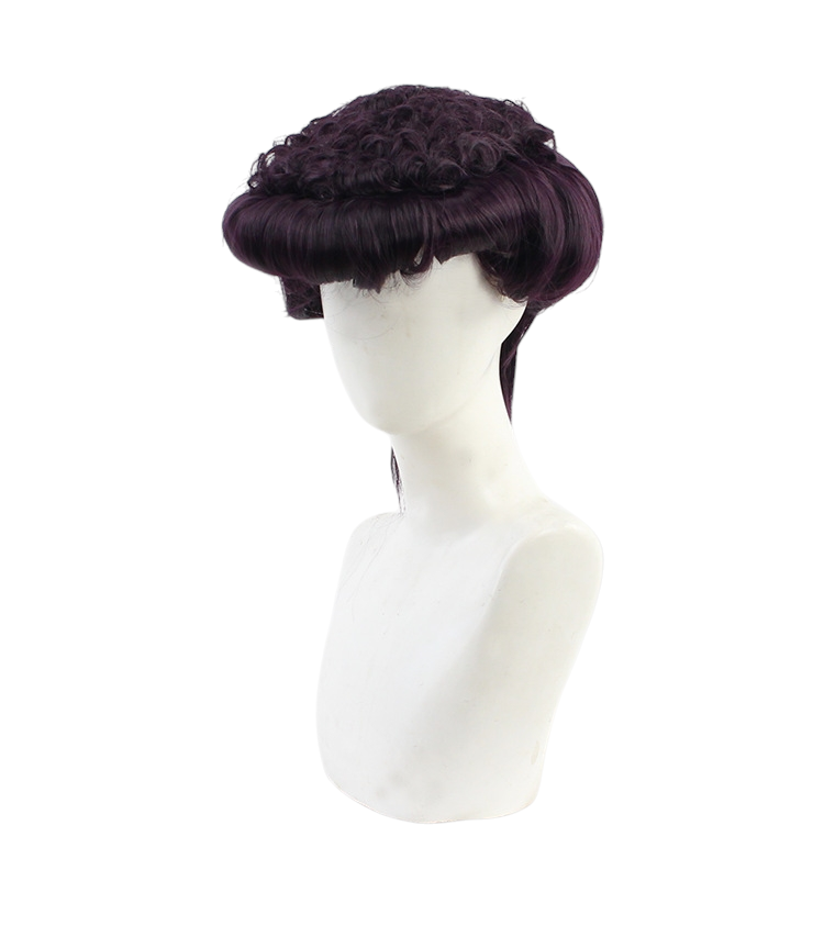White Smoke Josuke Higashikata Cosplay Wig - JoJo (Deep Purple Pompadour) (FEVERCOS)