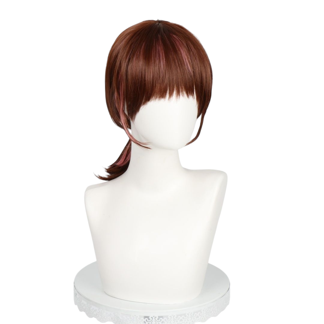 White Smoke Utage Kinoshita Cosplay Wig - Tamon-kun Ima Docchi?! (Brown Pink Gradient) (FEVERCOS)